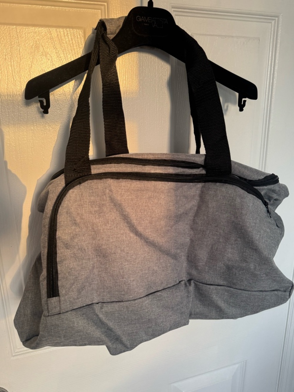 Gray Weekend Duffel Bag - Lightweight Travel Tote